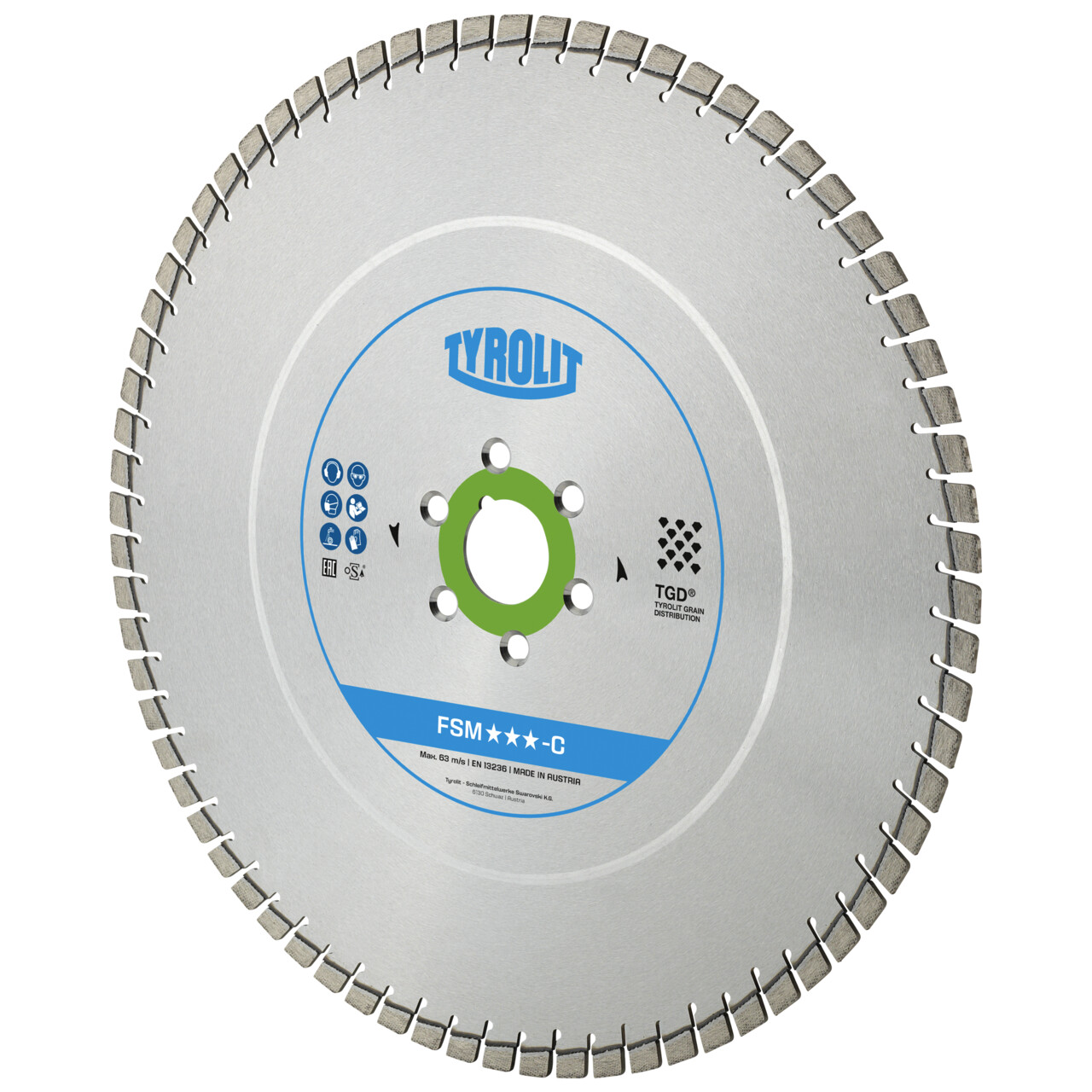 Tyrolit FSM-C Sierra de diamante para suelos 450x5x25,4 PREMIUM hormigón curado