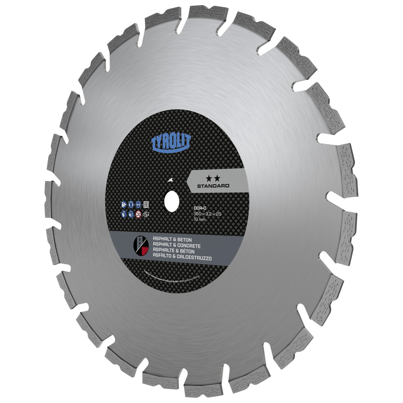 Tyrolit DCA+C Sierras para corte en seco 300x2,8/1,8x20 STANDARD asfalto&hormi.