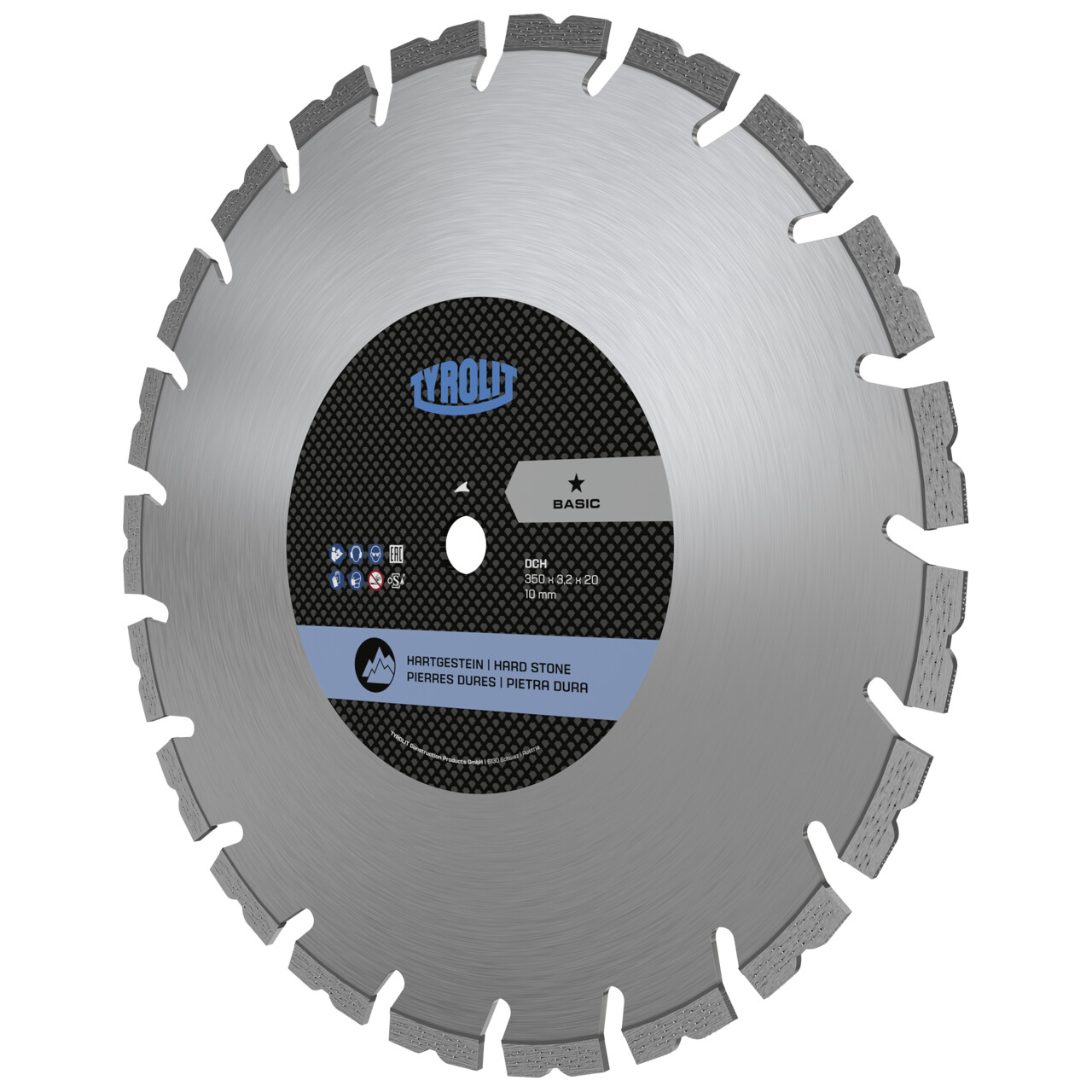 Tyrolit DCH Sierras para corte en seco 300x2,6x20 BASIC piedra dura