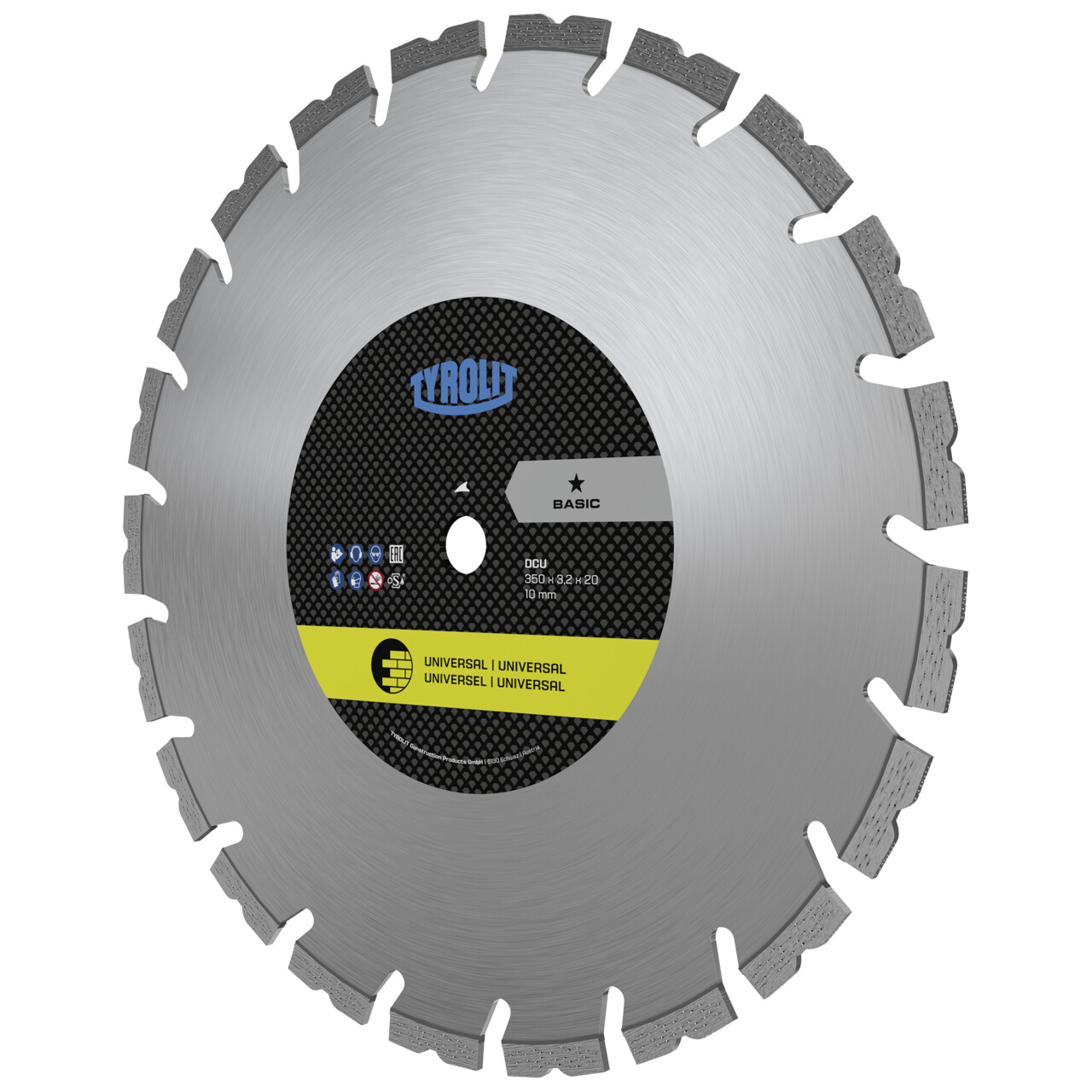 Tyrolit DCU Sierras para corte en seco 300x2,6x20 BASIC universales