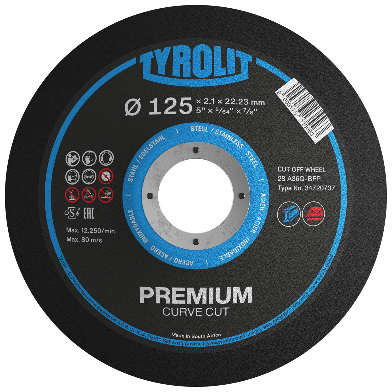 Discos de corte PREMIUM CURVE CUT para acero y acero inoxidable