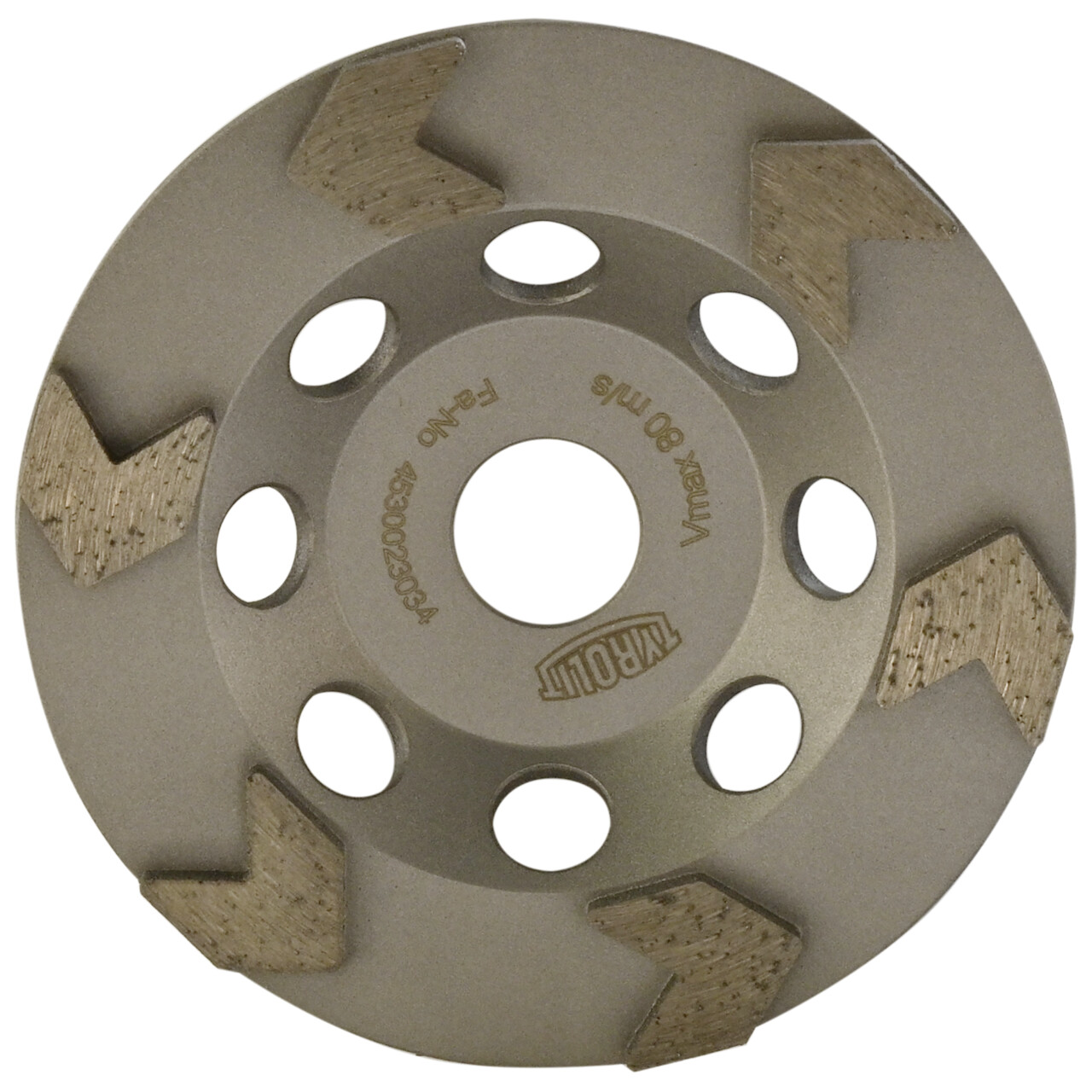 Platos rectificadores de diamante FGC con segmentos de aglomerante metálico para desbaste grueso en hormigón de duro a muy duro