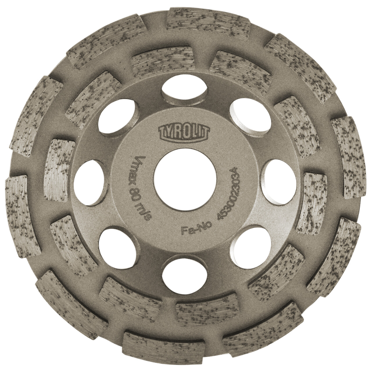 Platos rectificadores de diamante FGC con segmentos de aglomerante metálico para lijado basto en hormigón de dureza media