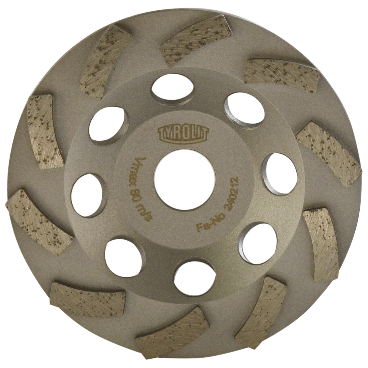 Platos rectificadores de diamante FGC con segmentos de aglomerante metálico para lijado basto en hormigón blando y solado