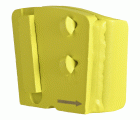 Zapata de rectificado PCD, 2 segmentos PCD, derecha