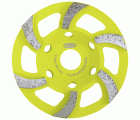 Plato desbastador FGV con segmentos divididos de diamante policristalino para eliminar revestimientos y materiales muy persistentes de superficies minerales