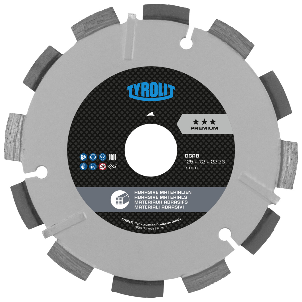 DCAB Fresa para junta de ladrillos para materiales abrasivos
