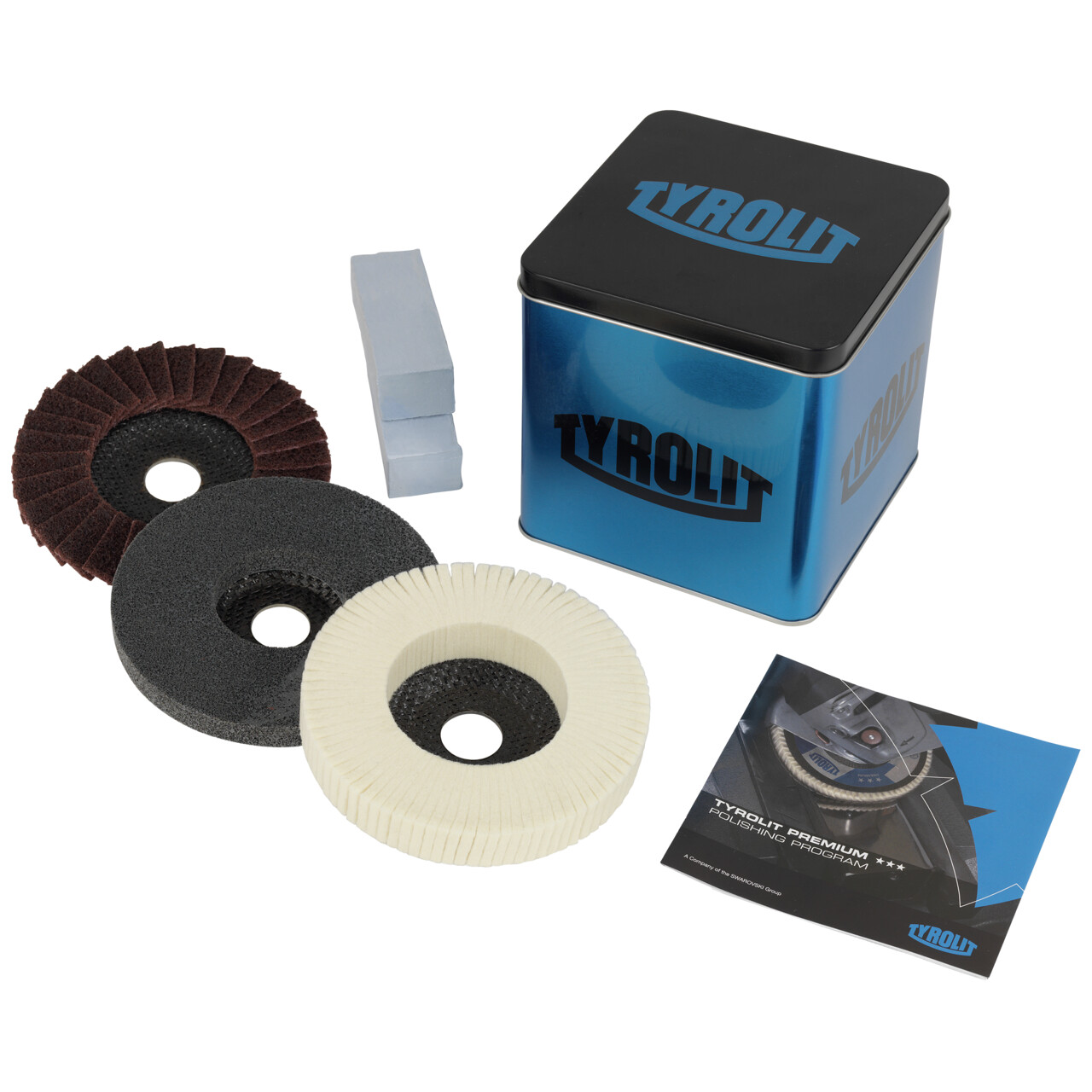 Set de programa de pulido PREMIUM para acero, acero inoxidable y metales no férricos