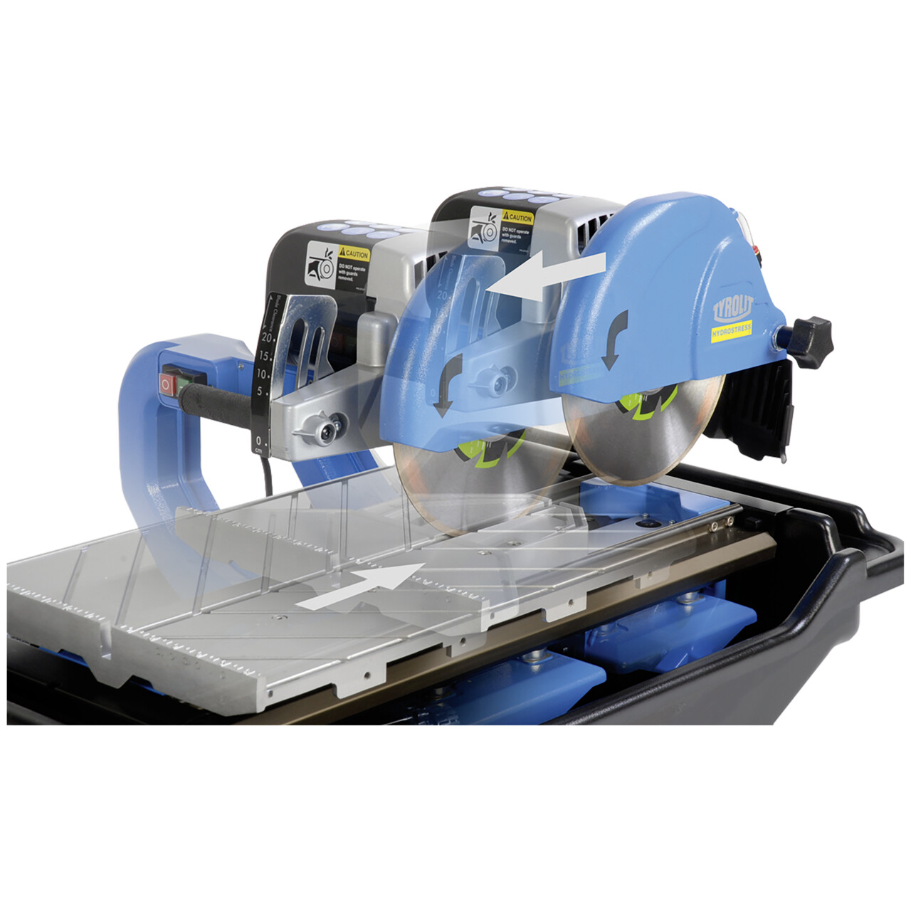 Sierra para baldosas TTE250 Profundidad de corte hasta 60 mm