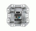 Tapa de voz y datos plana con guardapolvo con 1 conector RJ45 blanco Simon 270