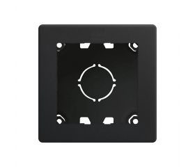 Caja de superficie compacta para 1 elemento negro mate Simon 270