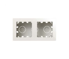 Caja de superficie compacta para 2 elementos blanco Simon 270