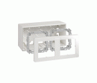 Caja de superficie compacta para 2 elementos blanco Simon 270