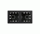 Caja de superficie compacta para 2 elementos negro mate Simon 270
