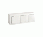 Caja de superficie compacta para 3 elementos blanco Simon 270
