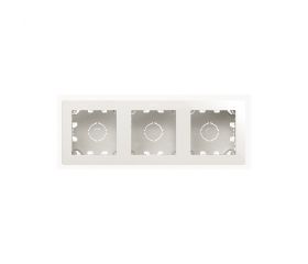 Caja de superficie compacta para 3 elementos blanco Simon 270