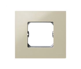 Marco compacto para 1 elemento marfil con bastidor Simon 27 Play