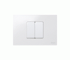 Marco de 2 medios elementos (1 elemento) blanco con bastidor para caja americana Simon 27 Play