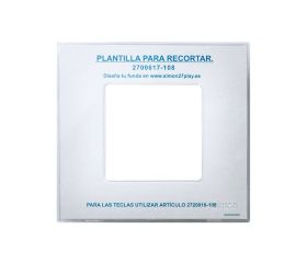 Funda intercambiable para marco 1 elemento transparente Simon 27 Play