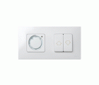 Marco compacto para 2 elementos blanco con bastidor Simon 27 Play