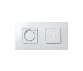 Marco compacto para 2 elementos blanco con bastidor Simon 27 Play