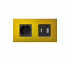 Funda intercambiable para marco 2 elementos amarillo artic Simon 27 Play