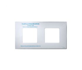 Funda intercambiable para marco 2 elementos transparente Simon 27 Play