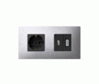 Funda intercambiable para marco 2 elementos gris helios Simon 27 Play