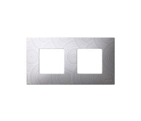 Funda intercambiable para marco 2 elementos gris helios Simon 27 Play