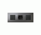 Funda intercambiable para marco 3 elementos titanium Simon 27 Play