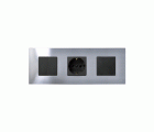 Funda intercambiable para marco 3 elementos inox Simon 27 Play
