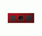 Funda intercambiable para marco 3 elementos rojo artic Simon 27 Play