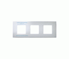 Funda intercambiable para marco 3 elementos transparente Simon 27 Play