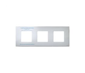 Funda intercambiable para marco 3 elementos transparente Simon 27 Play