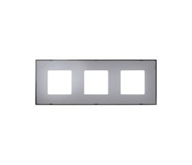 Funda intercambiable para marco 3 elementos gris translúcido Simon 27 Play