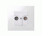 Placa para tomas inductivas de R-TV blanco Simon 27 Play