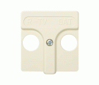 Placa para tomas inductivas de R-TV+SAT marfil Simon 27 Play