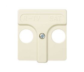 Placa para tomas inductivas de R-TV+SAT marfil Simon 27 Play