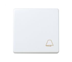 Pulsador con grabado campana 10 A 250V~ y sistema de embornamiento rápido blanco Simon 27 Play