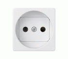 Base de enchufe bipolar 16 A 250V~ con dispositivo seguridad y embornamiento a tornillo blanco Simon 27 Play