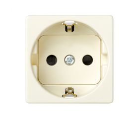 Base de enchufe schuko 16 A 250V~ con dispositivo seguridad y embornamiento a tornillo marfil Simon 27 Play