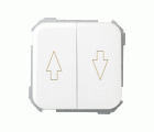 Grupo de 2 pulsadores para persianas 10 A 250V~ con sistema de enclavamiento blanco Simon 31