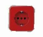 Base de enchufe schuko 16 A 250V~ con dispositivo seguridad y embornamiento a tornillo rojo Simon 31