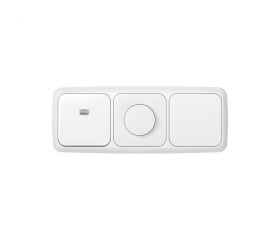 Marco termoestable para 3 elementos blanco Simon 31