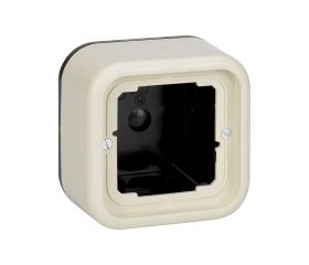 Caja de superficie alta para 1 elemento marfil Simon 31
