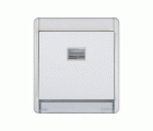 Pulsador componible IP55 10AX 250V~ con luminoso incorporado y sistema de embornamiento rápido blanco Simon Aqua