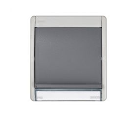 Toma de señal TV intermedia componible IP55 gris Simon Aqua