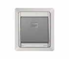 Marco para cajas de empotrar de 1 elemento gris Simon Aqua