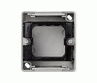 Caja de superficie estanca para 1 elemento gris Simon Aqua