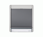 Base de enchufe schuko monobloc 10-16A 250V~ con t.t. lateral con emb. a tornillo para superficie gris Simon Aqua
